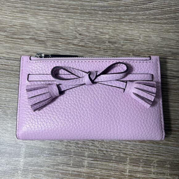 Kate Spade Lavender Hayes Small Satchel Tote Crossbody Bag WITH MATCHING WALLET - Picture 10 of 14